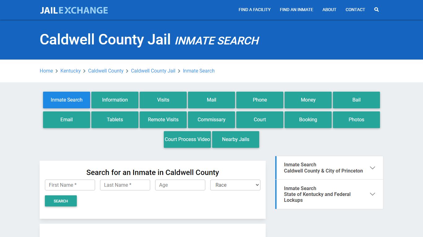 Caldwell County Jail, KY Inmate Search: Roster & Mugshots